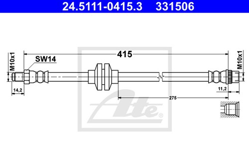New brake hose - hose, renault