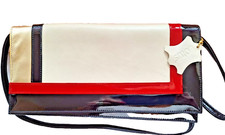 LOTUS CLUTCH/SHOULDER BAG RED