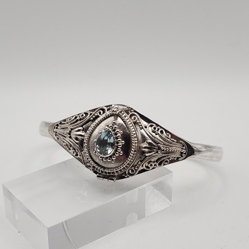 Sterling silver 925 cuff - silver,