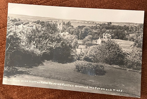 Vintage postcard chipping - postcard,