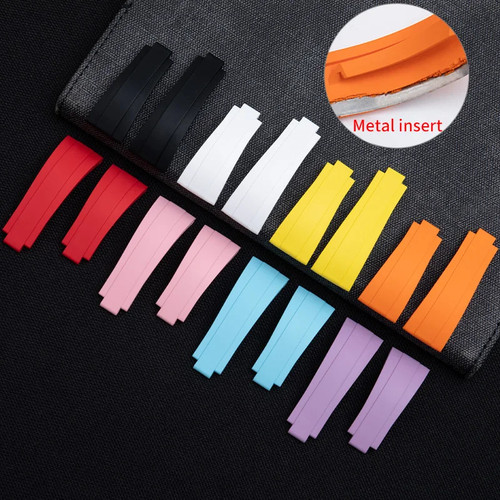 18mm fkm rubber strap watch - rubber,