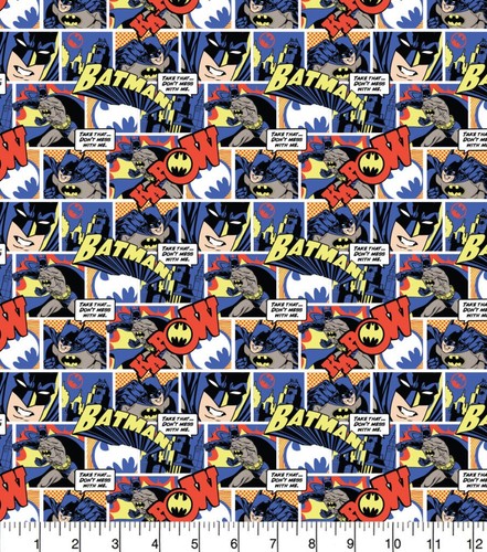 Batman pop art comic - fabric, dc