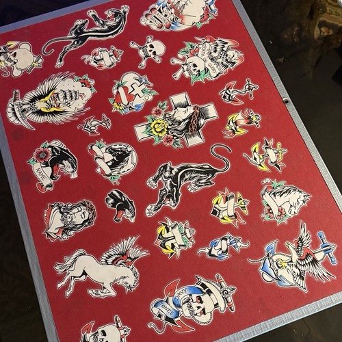 Vintage tattoo flash sheet - vintage,