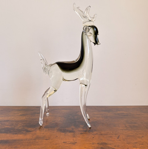 Vintage murano art glass - murano, deer