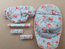 Quinny buzz Buzz Xtra  floral  Pink Blue With Big Bow Ribbon  Liner Seat Unit...