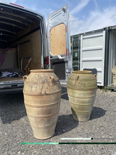 Pair weathered vintage - of,