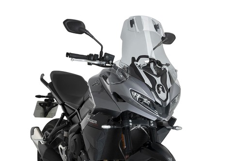 Puig touring screen with visor