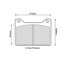 Wilwood BP-40 Brake Pads For Wilwood Powerlite Calipers - (150-40-7912K)