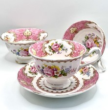 Royal Albert Bone China / Tea Duo & Extra Cup & Sugar Bowl / Lady Carlyle / VGC