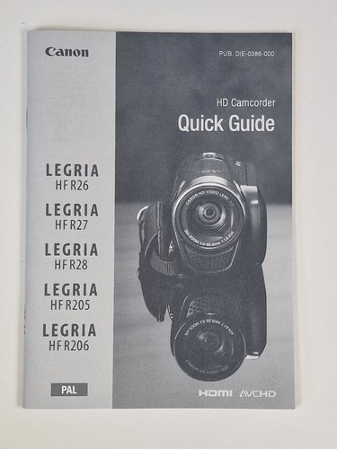 Canon legria r26 r27 - canon, hf