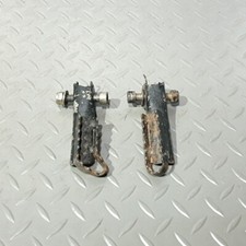 ♻️ Lem Malaguti LX3 50cc Footpegs Foot Pegs Footrests Pair Left Right Black ♻️