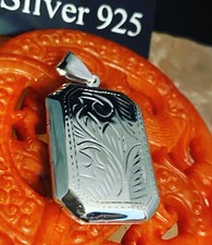 Large Solid Silver Rectangle