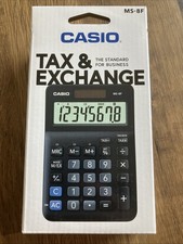 Casio MS-8F TAX And EXCHANGE Calculator, EXTRA Large Display, Battery/Solar( 1 )