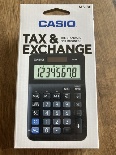 Casio tax and exchange - ms-8f,