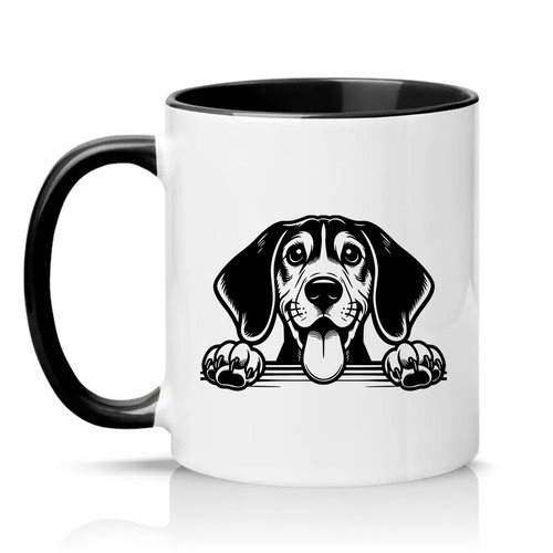 Beagle dog peeking unisex 11oz - dog,