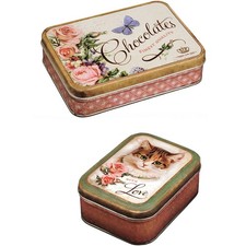 2 VICTORIAN CAT & CHOCOLATES