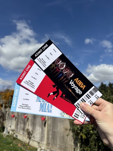 Custom personalised ticket - custom,