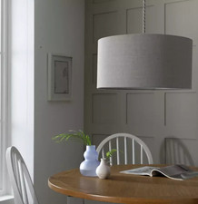 Habitat Lampshade Grey Linen