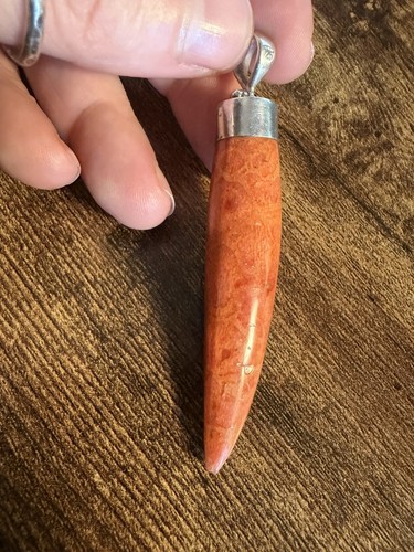 Vintage sea natural - coral, hand