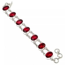925 Sterling Silver Red Garnet
