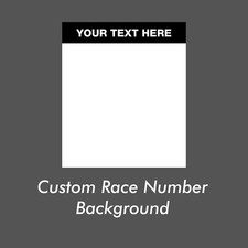 2x Custom Motorsport Number