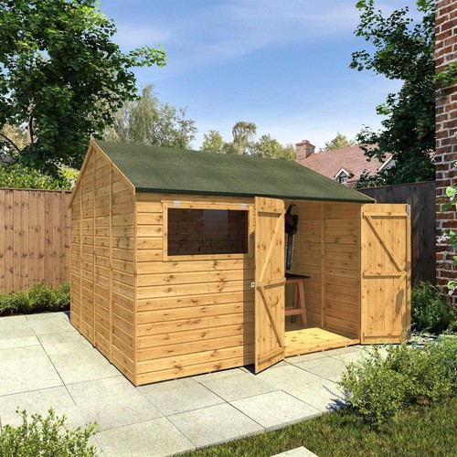 10x10 wooden garden shed - wooden,
