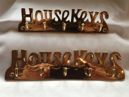 Quality brass house keys - brass,