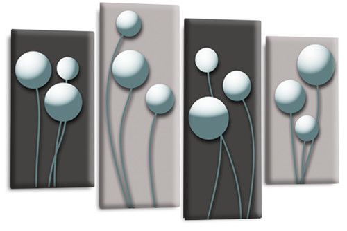 Floral wall art red - floral,
