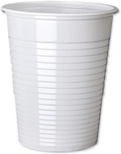 100pc Reusable White Plastic