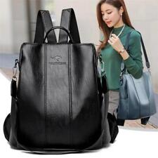 Anti-theft Leather Backpack Women Vintage Shoulder Bag Ladies High Capacity