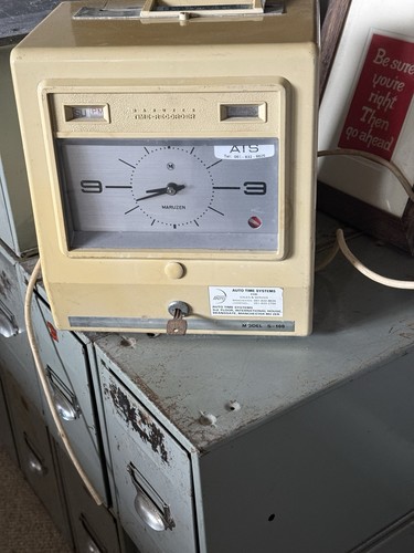 Vintage time systems clocking - vintage,