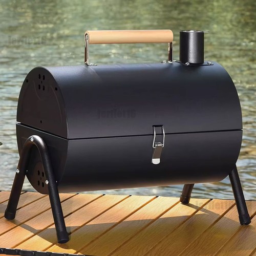 Portable barrel bbq charcoal - bbq,