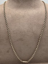 Beautiful Victorian 9ct Gold Faceted Belcher  Neckchain Circa 1900. 7.06 Grams