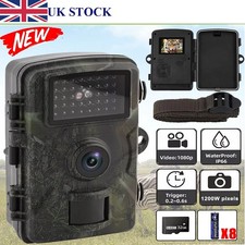 32GB Card Wildlife Trail Camera 1080P Game Night Vision Outdoor Motion Hunting