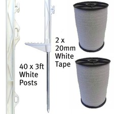 40 X 3FT ELECTRIC FENCE POSTS