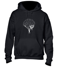 BRAIN SKYDIVING PARACHUTE HOODY HOODIE COOL FUNNY DESIGN JOKE COMEDY NEW TOP
