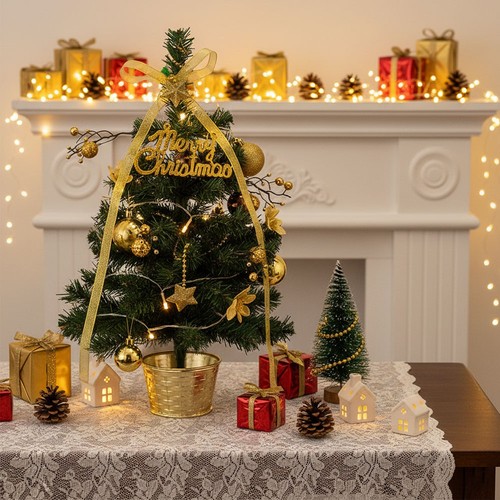 Tabletop merry christmas tree - tabletop,