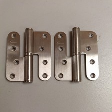 Eclipse Lift Off Journal Support Hinges x2 Satin Stainless steel 85 X 100 radius