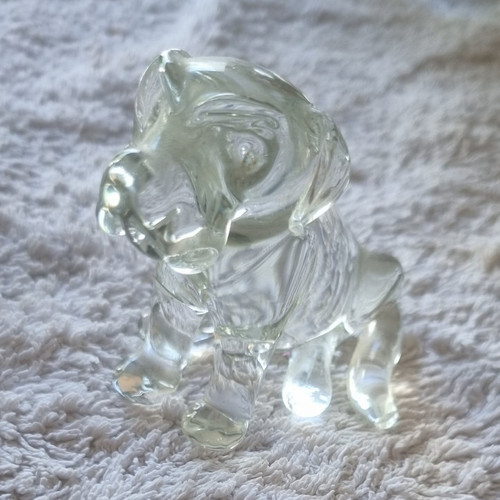 Unmarked clear glass small - clear, dog
