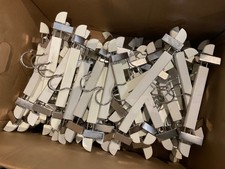 Top Quality White Wooden Clothes Hangers With Clips For Retail x 120