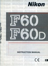 Nikon F60/F60D - Instruction Manual