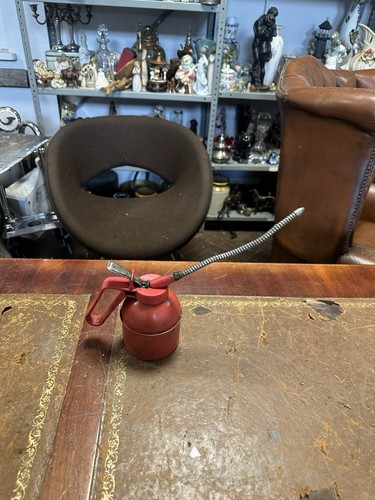 Vintage metal oil can - oil, stamped