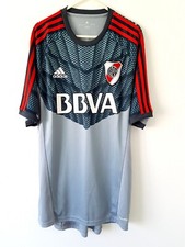 River Plate Goalkeeper Shirt 2015. Medium. Original Adidas. Grey Adults Football