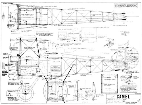 Sopwith camel kit plan set - camel,
