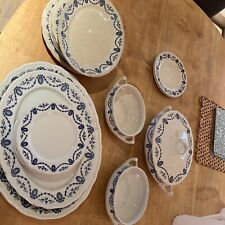 Antique Pountney Bristol part Dinner Set Bath Pattern. Platters , plates tureens
