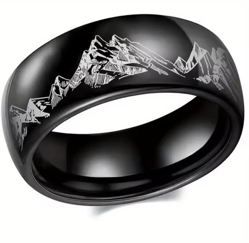 8mm titanium steel - steel, mens