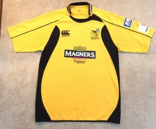Wasps London 2008 Away Rugby Union shirt yellow size L