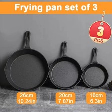 3pcs cast iron cookware - “3pcs, –