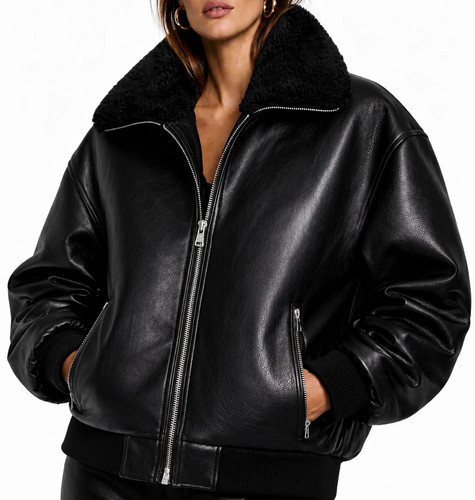 Women black genuine leather - women's,