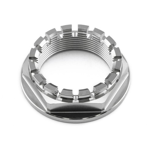 Titanium flanged axle nut m38 - titanium,